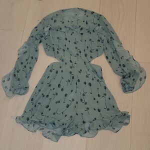 Made In Kenya Floral Green Jumpsuit